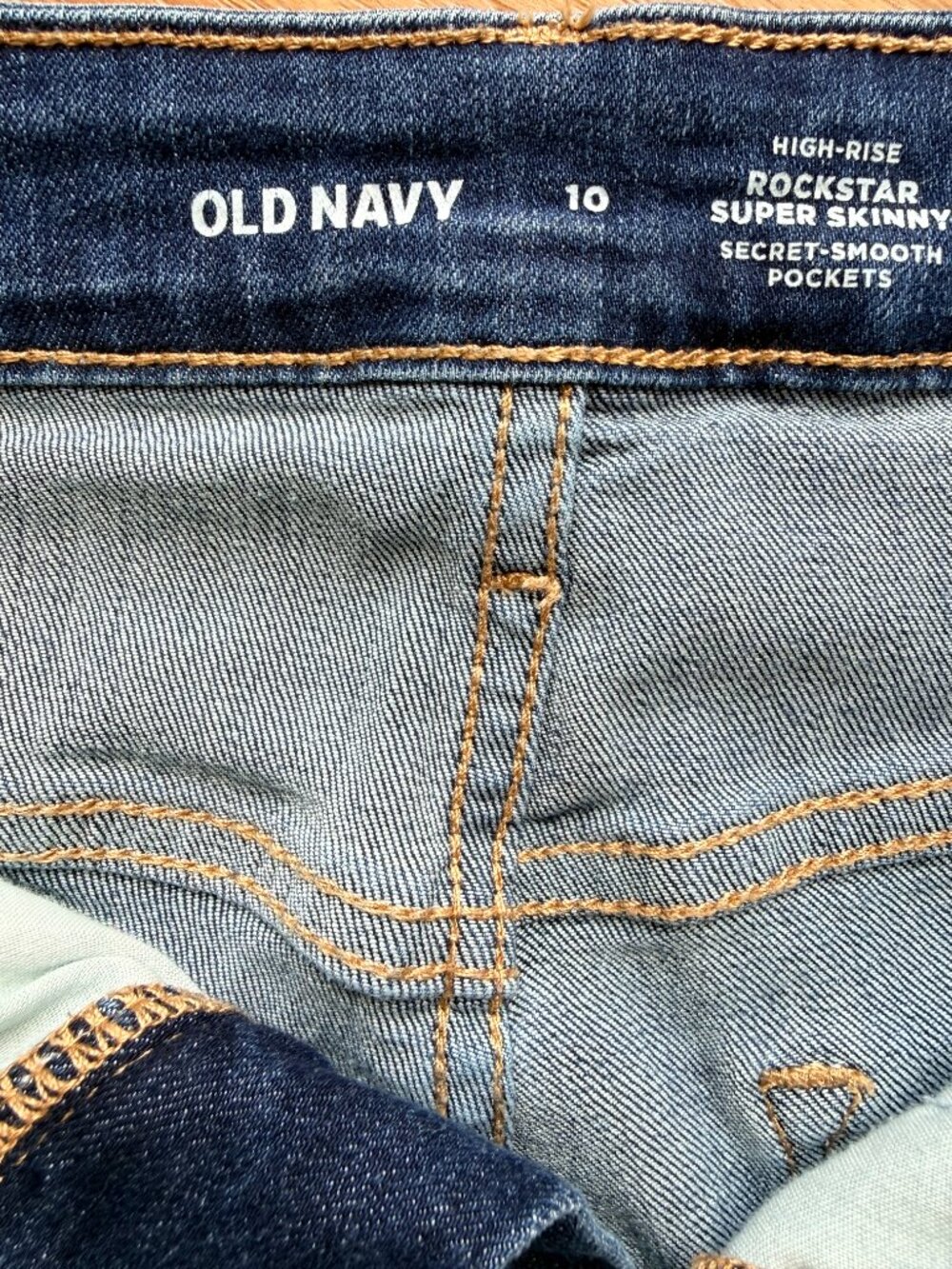 Old Navy Rockstar Super Skinny High-Rise Jeans Dark Wash Sz 10